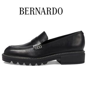 Bernardo Anthropologie Women’s Selma Antique Calf Platform Loafers - Size 11M